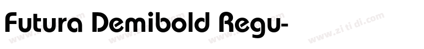 Futura Demibold Regu字体转换